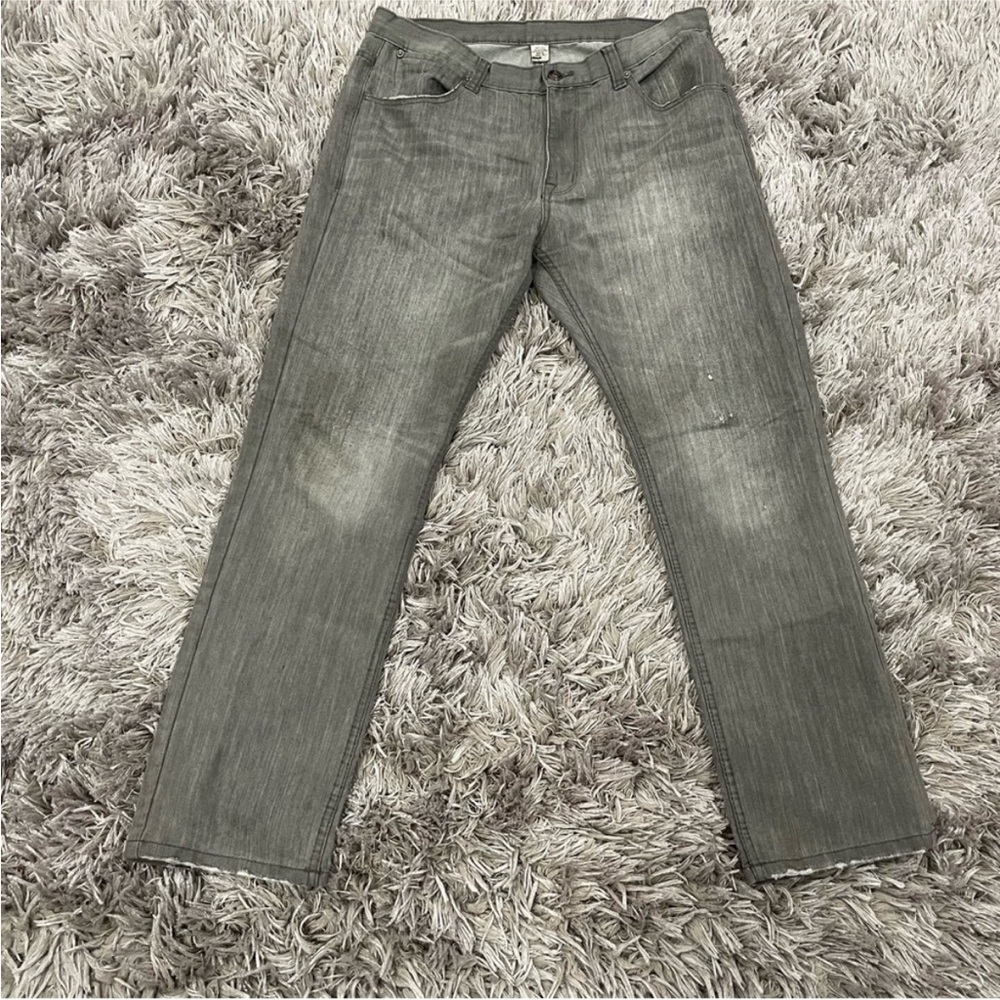 PD&C Gray Distressed Jeans 36 x 32